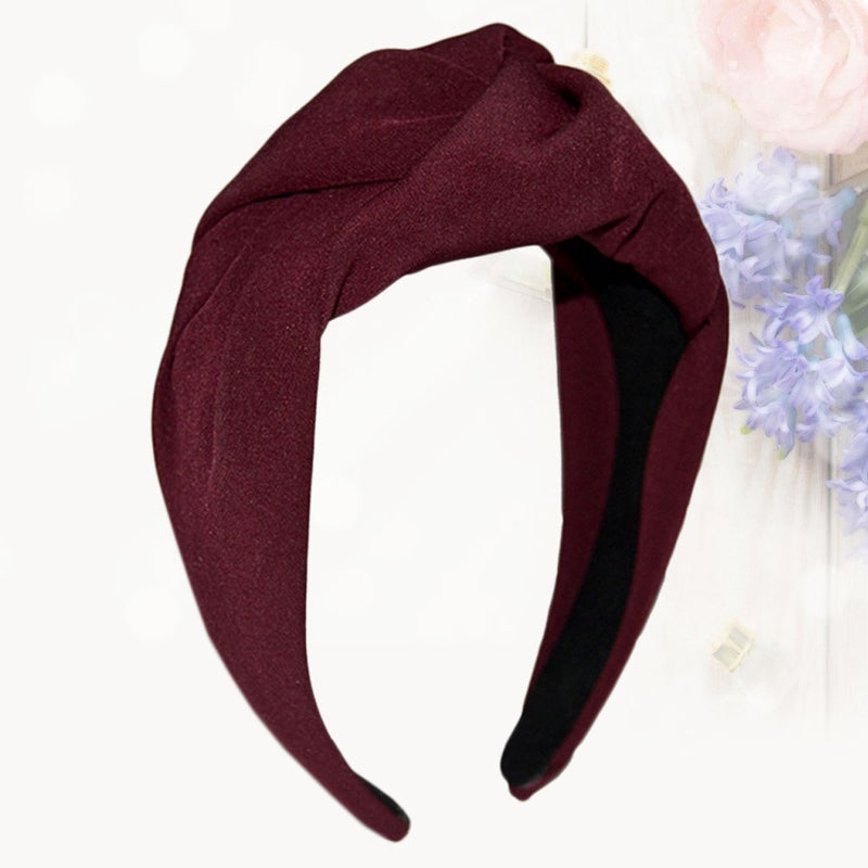 Woman Fashion Hair Delicate Hair Band Headband Cloth Wide Hair Simple Hair Accessory ( ) - Image 1