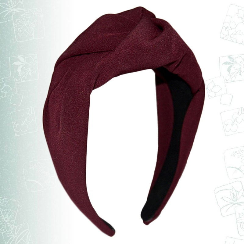 Woman Fashion Hair Delicate Hair Band Headband Cloth Wide Hair Simple Hair Accessory ( ) - Image 5