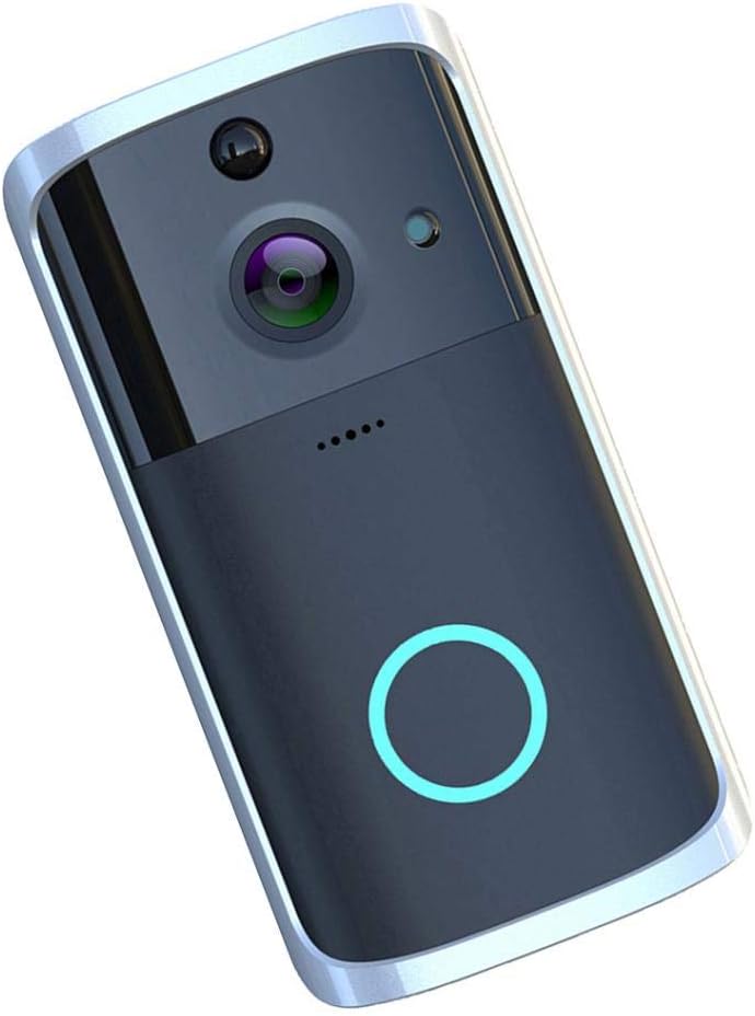 klarako Black Smart Wifi Video Doorbell Camera Night Vision PIRDetection - Image 1