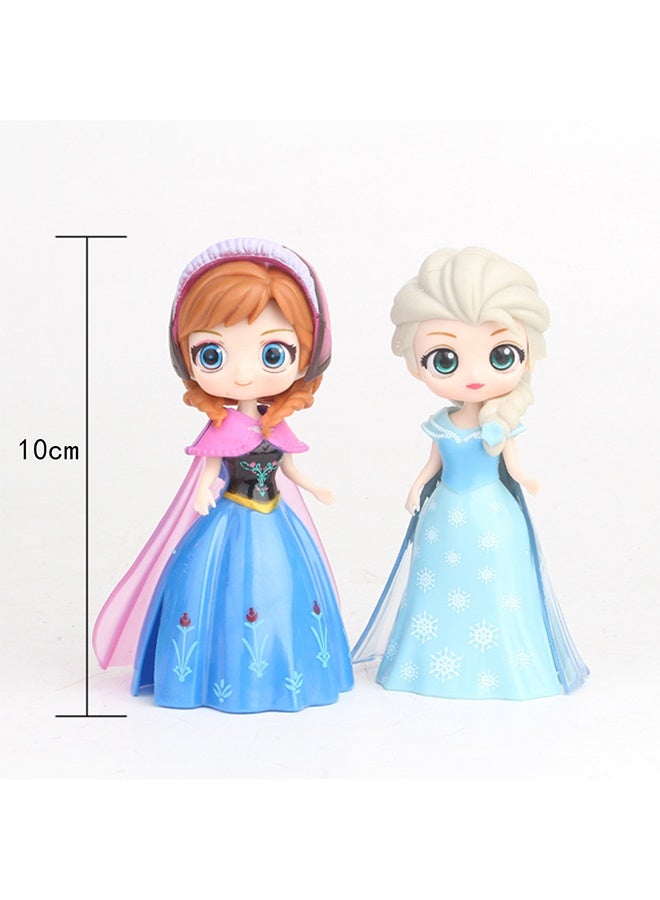 6-Piece Princess Dolls And Dresses Set In Vibrant Colors For Kids Upto 3+ Years 7x8x10cm - Image 3