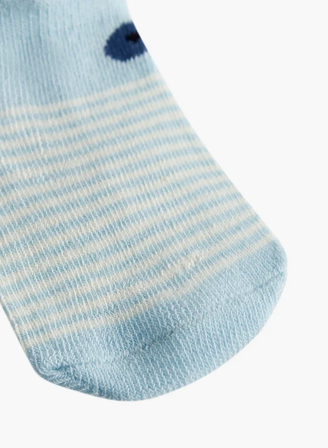 بيرفيت Assorted Non Terry Ankle Length Socks - Set of 5