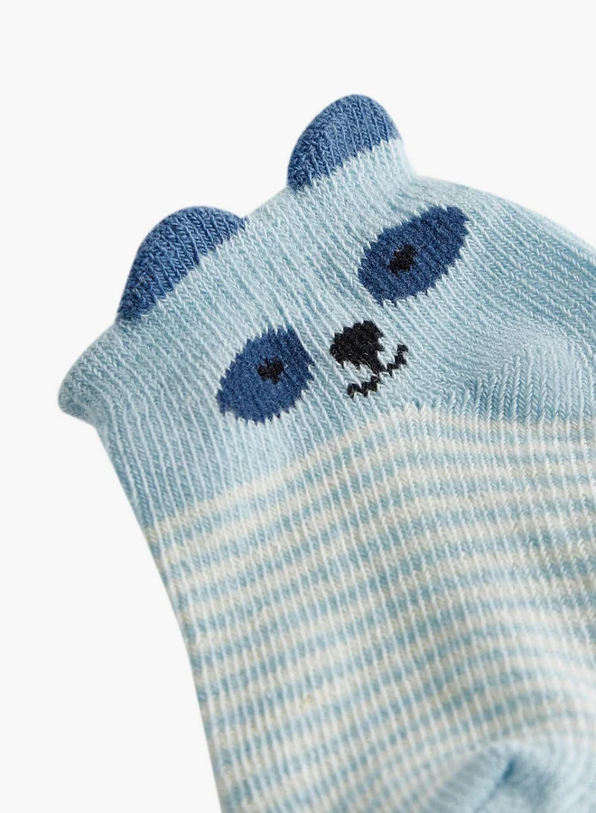 بيرفيت Assorted Non Terry Ankle Length Socks - Set of 5
