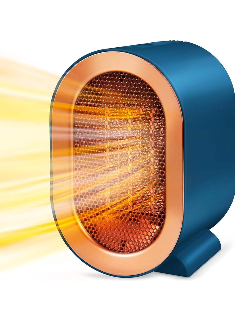 ORIONMAX 1200W Indoor Space Heater, Portable Electric Fan Heater with 2 Heat Settings, PTC Fast Heating, Tip-Over & Overheat Protection, Quiet Desk Heater for Home Office Bedroom - Image 1