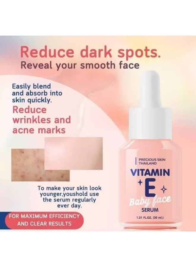 Precious Skin Thailand Vitamin E Baby Face Serum 30ml | Bright Look Hydrating Face Serum for Daily Use - Image 4