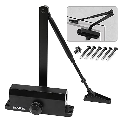 Marie Hold Open Door Closer Applies Regular,Top Jamb Mounting,Adjustable Automatic Size 2 Door Closer for 55-99 lbs Residential and Commercial Light Doors - Image 5