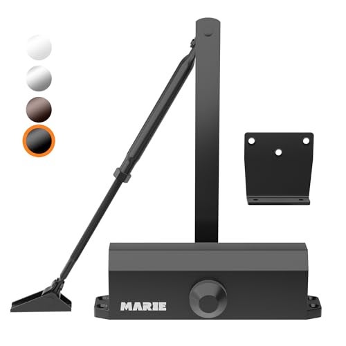 Marie Hold Open Door Closer Applies Regular,Top Jamb Mounting,Adjustable Automatic Size 2 Door Closer for 55-99 lbs Residential and Commercial Light Doors - Image 1