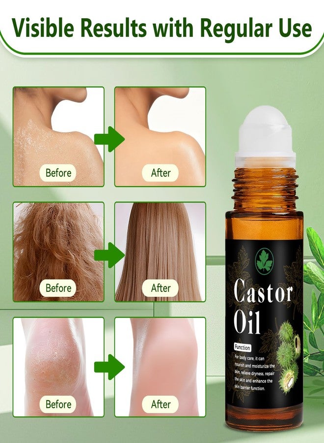 Melanther Organic Castor Oil Roll On – 30ml (1 fl. oz Pure Cold Pressed Roll On Castor Oil Organic, Castor Oil Roller Ball for Skin, Scalp, Neck, Hands, Joints, Waist & Belly Moisturizing Care - Image 5