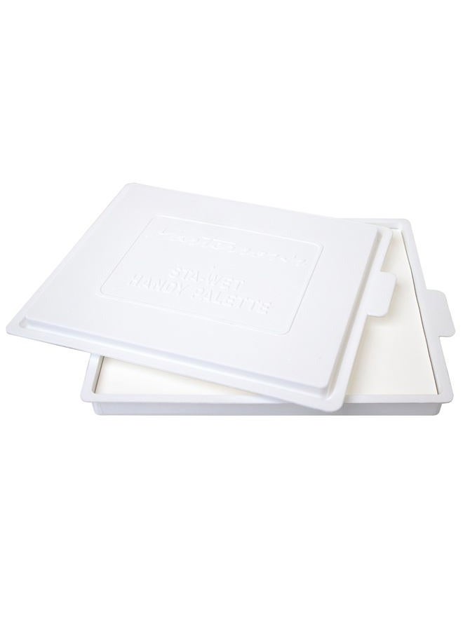 Masterson Sta-Wet Handy Palette Airtight Paint Palette Keeps Paint Fresh for Days 8.5X7 Inches, Made in USA - Image 1