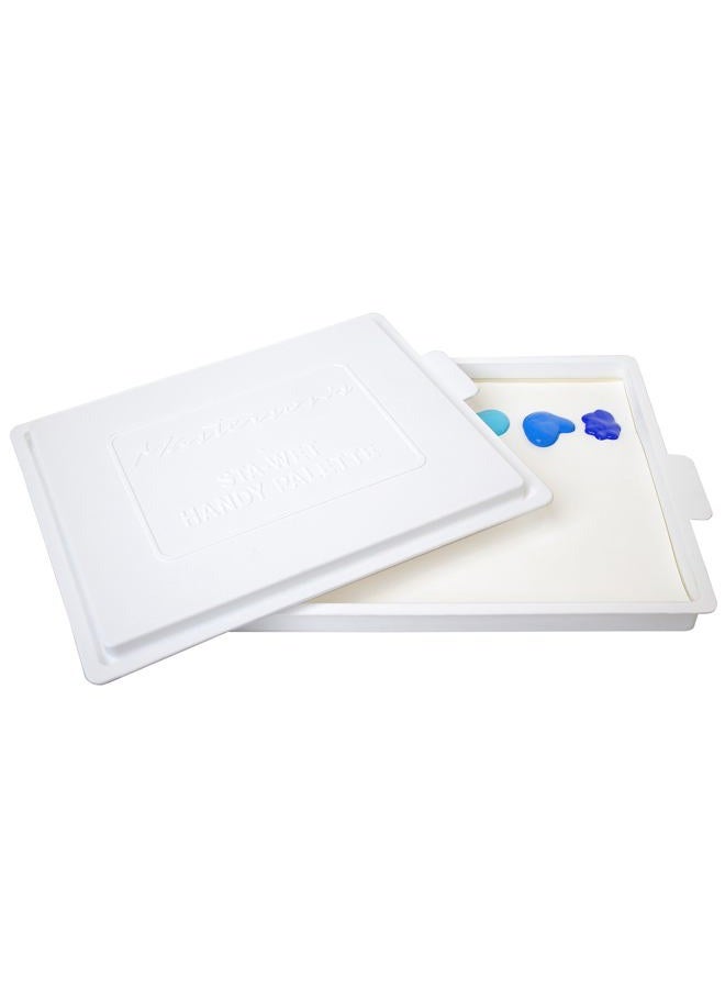 Masterson Sta-Wet Handy Palette Airtight Paint Palette Keeps Paint Fresh for Days 8.5X7 Inches, Made in USA - Image 3