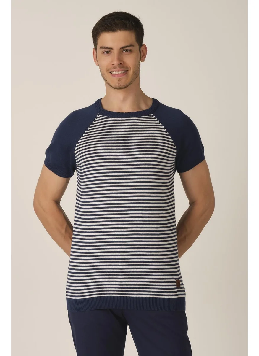 Alexander Gardi Striped Knit T-Shirt (AG5049)