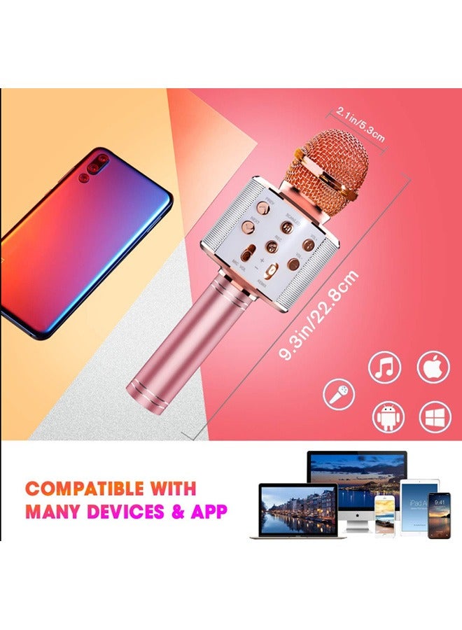 ميكروفون كاريوكي لاسلكي يعمل بالبلوتوث للأطفال - Image 5