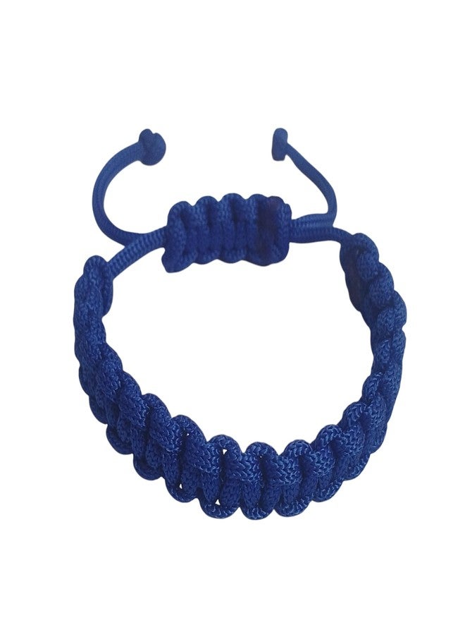 PRODUCTMINE سوار PRODUCTMINE® أزرق اللون مصنوع يدويًا، سوار معصم قابل للتعديل، سوار صداقة للنساء والرجال، لطيف على البشرة - Image 1