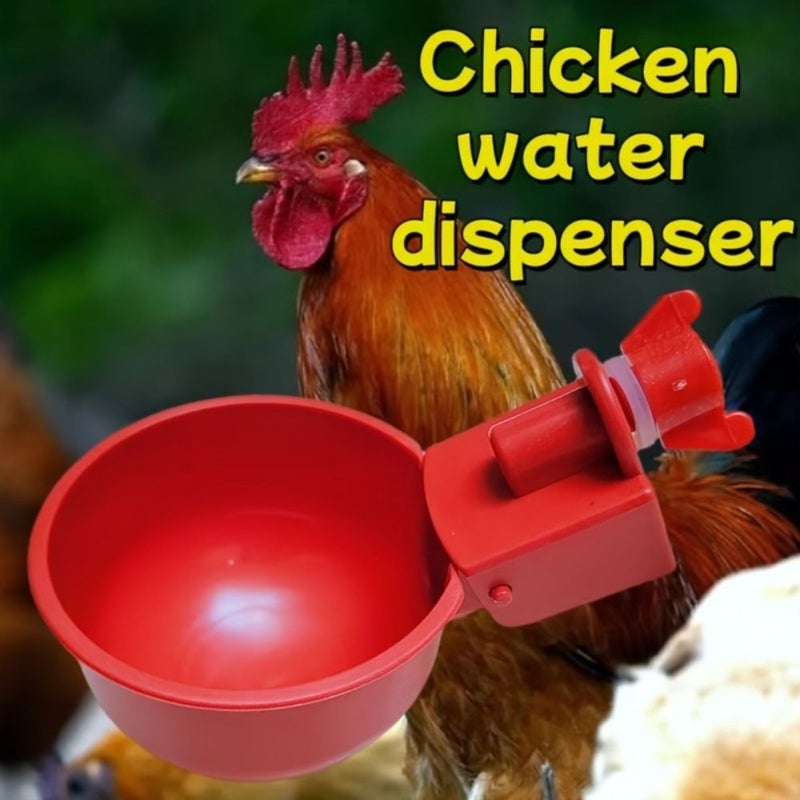 21 Pcs Chicken Water Dispensers Automatic Stop Hygienic Poultry Waterer With Hole Puncher - Image 2