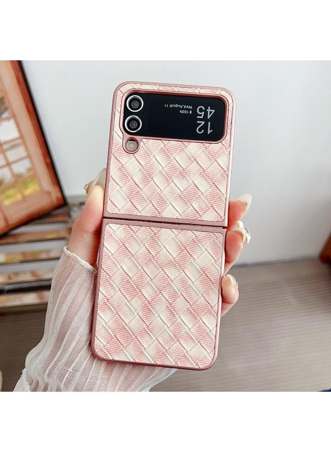 S-TOP Case For Samsung Galaxy Z Flip3 5G Colorful Woven Pattern Full Coverage Phone Case - Image 2