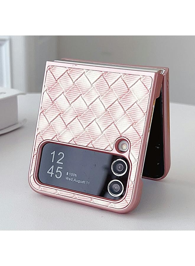 S-TOP Case For Samsung Galaxy Z Flip3 5G Colorful Woven Pattern Full Coverage Phone Case - Image 3