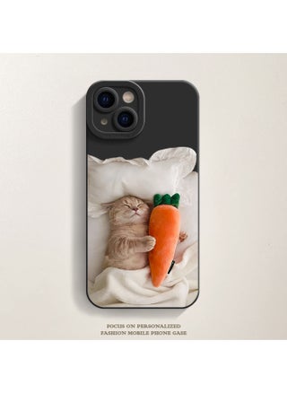 حافظة هاتف Carrot Cat لهاتف Iphone15 وIphone 14promax Cute 13 12 Frosted 11 ناعمة اللون: Carrot Cat [ظل أسود كلاسيكي] - النماذج القابلة للتطبيق: لهاتف Iphone 14 Plus - pzsku/Z06E0CDD1C97AB19B54FBZ/45/1746233319/b95838ce-a1cb-46d7-9613-872ddec8e0e5