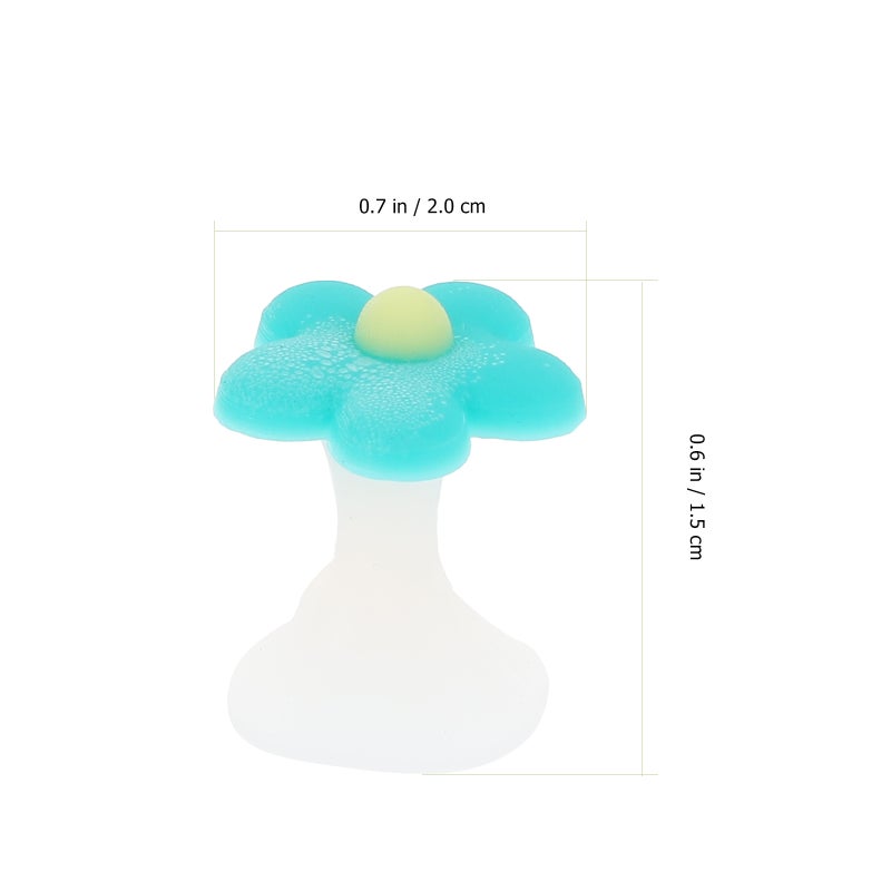 16 Pcs Practical Manicure Silicone Toe Separator Toe Divider Ornament for Salon (Random Flower) - Image 2