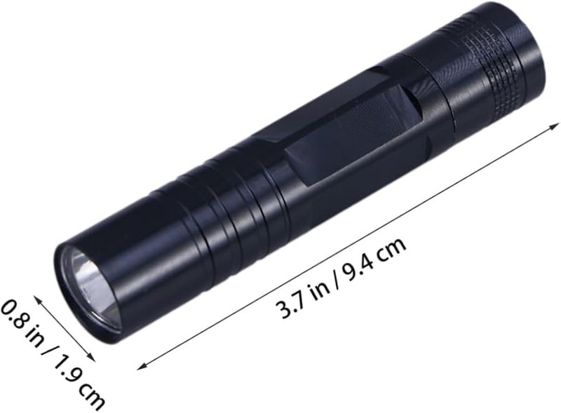 Artibetter Black Aluminum Alloy LED Keychain Flashlight For Outdoor Camping Hiking - Image 4