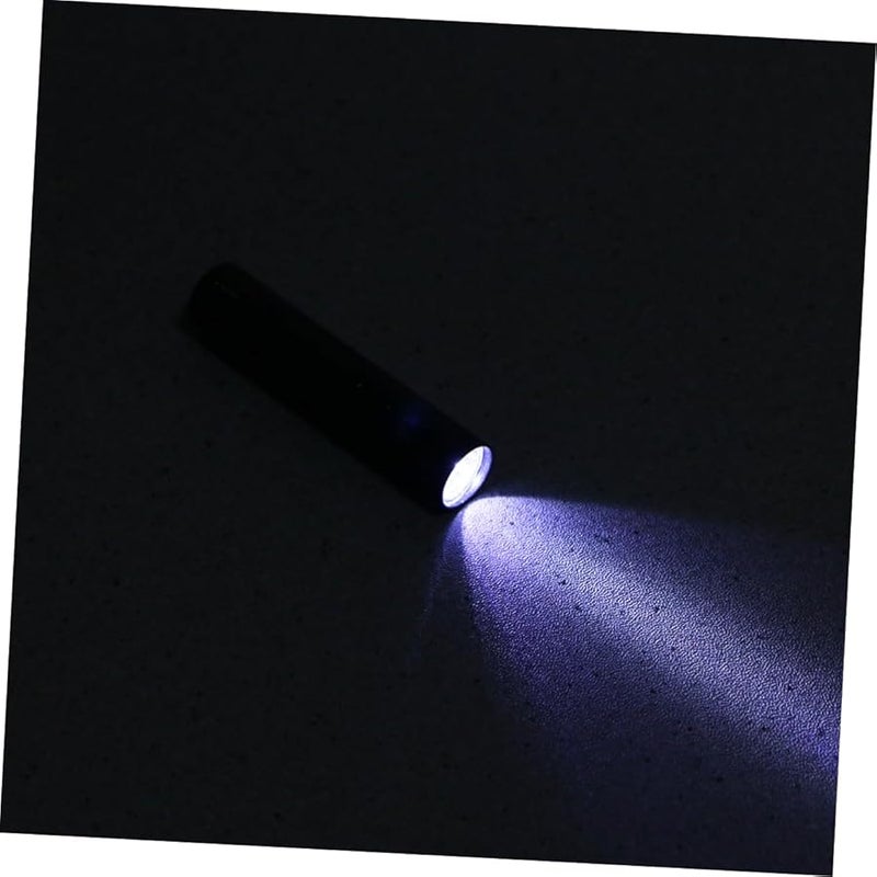 Artibetter Black Aluminum Alloy LED Keychain Flashlight For Outdoor Camping Hiking - Image 5