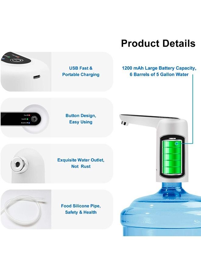 Badraig Electric Water Pump Dispenser White/Black - Image 3