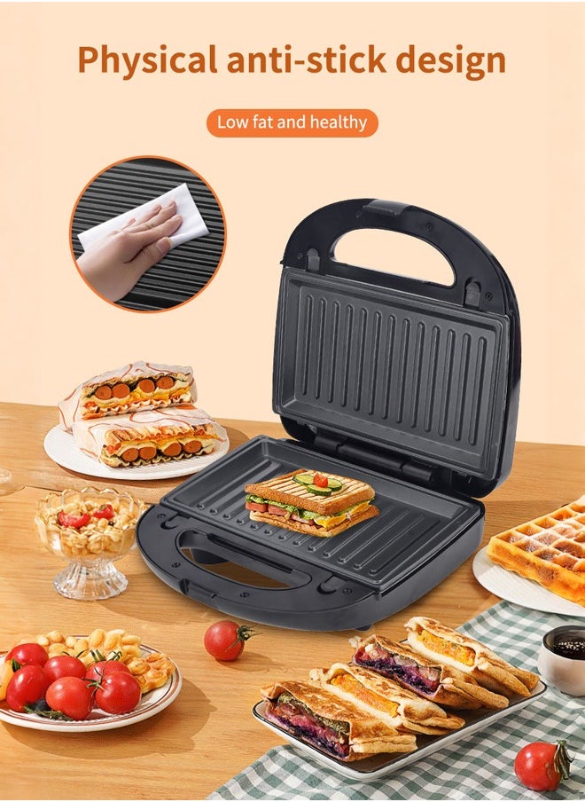 JAMAKY - 6-In-1 Multi Snack Maker With Sandwich-Panini Grill-Waffle-Donut-Madeline Cake-Nut Maker,Detachable Plates & Indicator Lights 1500W JMK2013 - Image 1