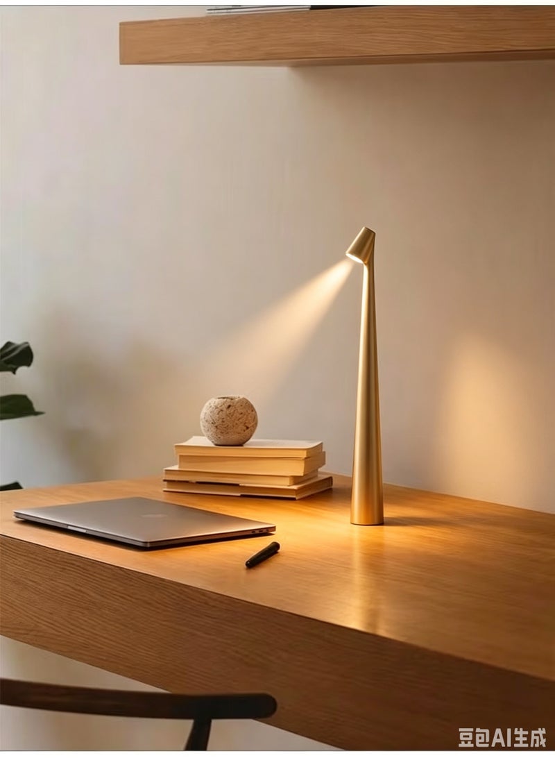 Touch Control LED Table Lamp – Rechargeable & Cordless with 3-Color Dimmable Light, Matte Plastic Shade, USB Charging – Modern Portable Downlight for Bedroom, Dining Table, Office, and Reading – Elegant Gift for Home Decor - Image 5