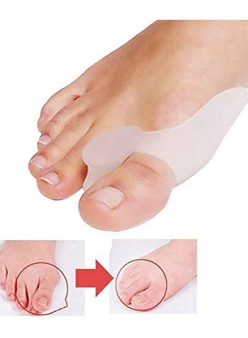Cozy 2 Pair Gel Silicone Bunion Corrector Toe Protector Straightener Separator, Bunion Corrector & Bunion Relief Protector, Bunion Pads Cushion Bunion Protector For Men Women Kids, Hammer Toe, Big To - Image 3