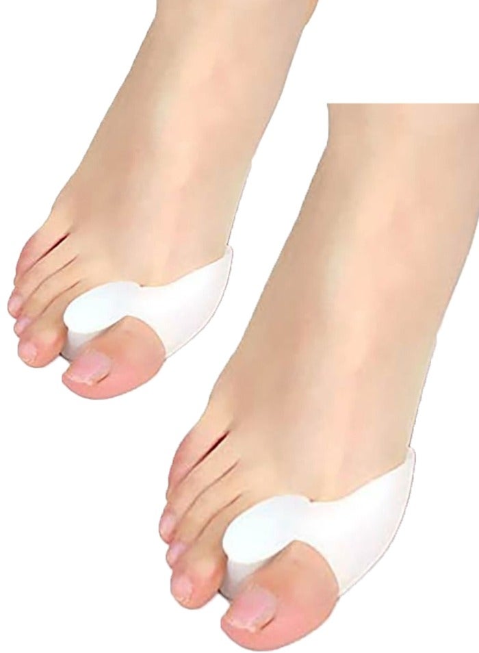 Cozy 2 Pair Gel Silicone Bunion Corrector Toe Protector Straightener Separator, Bunion Corrector & Bunion Relief Protector, Bunion Pads Cushion Bunion Protector For Men Women Kids, Hammer Toe, Big To - Image 1
