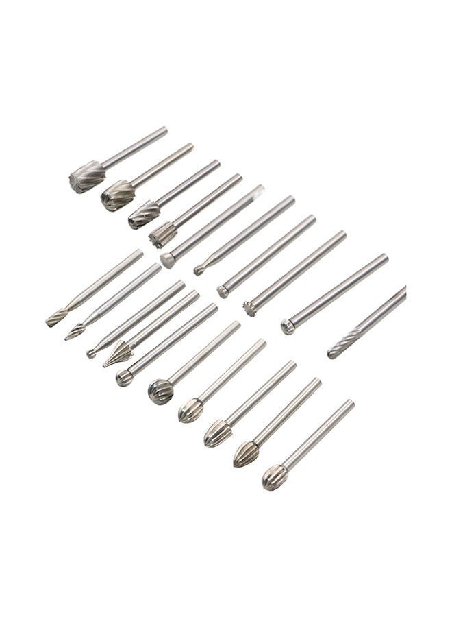 NIBEMINENT 20-Piece Shank Hss Rotary Routing Bit Set silver 2*10*6centimeter  - Image 2