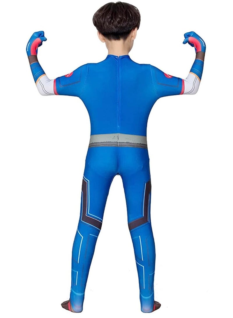 VUCATIN Cosplay Costume Set 3D Style Superhero Cosplay Full Body Bodysuit Spandex Jumpsuit for Kids Cosplay Dress Up - Image 3