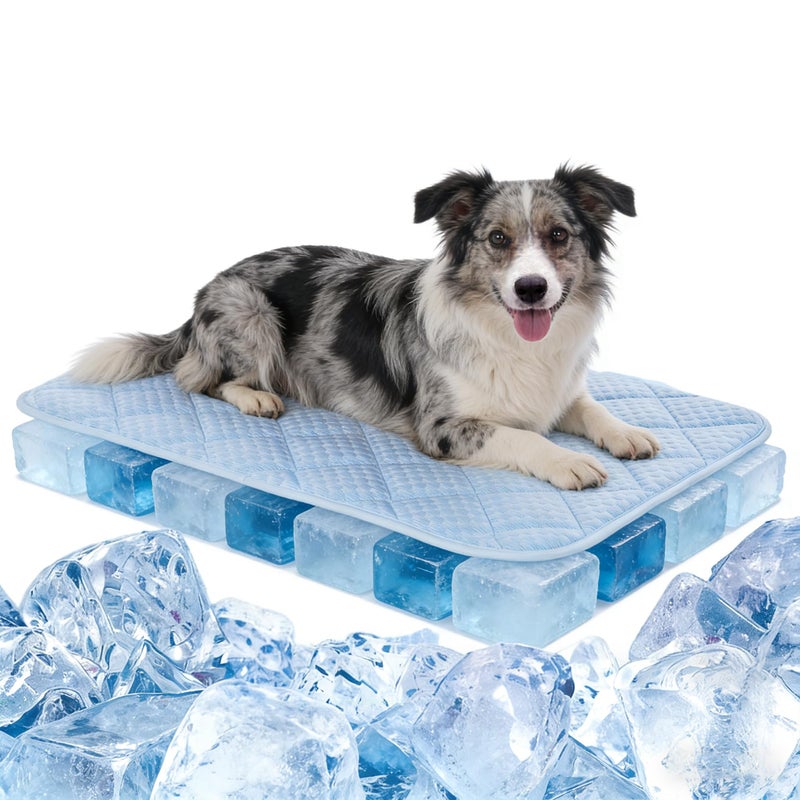 EursurePet Cooling Mat for Dogs 35x23 Thick DoubleSided Dog Cooling Mat SelfCooling Dog Bed with ArcChill Technology Washable Portable Dog Cooling Mat for Couch Crate Car Large 35 23 in - Image 2