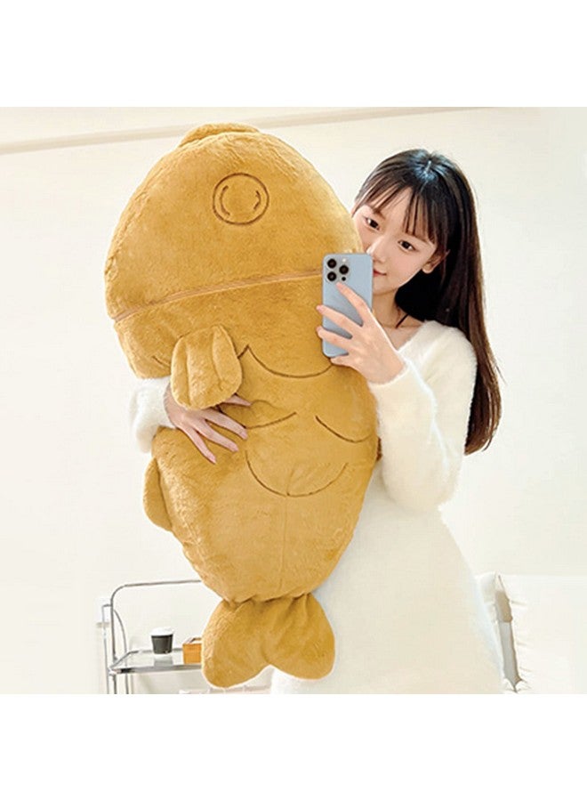 Ditucu 11.8 inch Taiyaki Cat Plush Pillow Cute Kitten Inside Fish 2 in 1 Soft Stuffed Animal Plushies Toys with Outfit Sleeping Doll Gifts for Girls Boys - Image 5