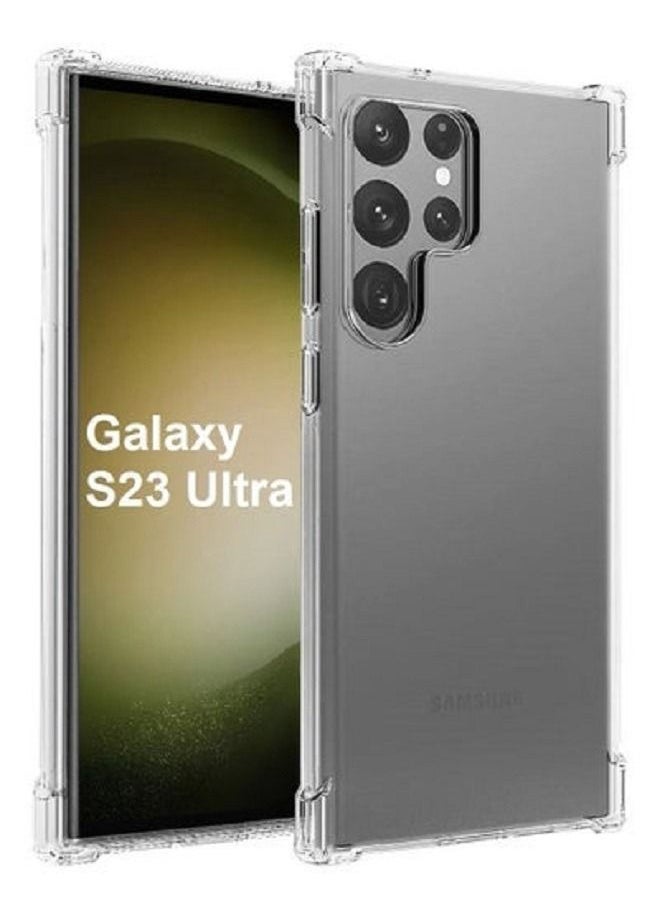 Raxoom Samsung Galaxy S23 Ultra Case Clear Slim Transparent Cover Anti-Drop Reinforced Bumper Corner Protection - Image 1