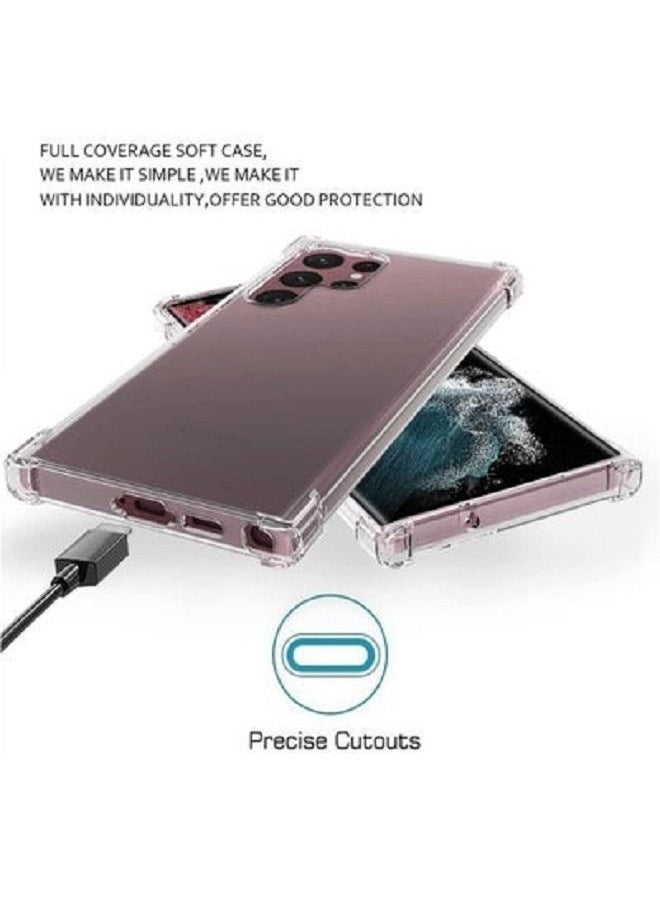 Raxoom Samsung Galaxy S23 Ultra Case Clear Slim Transparent Cover Anti-Drop Reinforced Bumper Corner Protection - Image 2