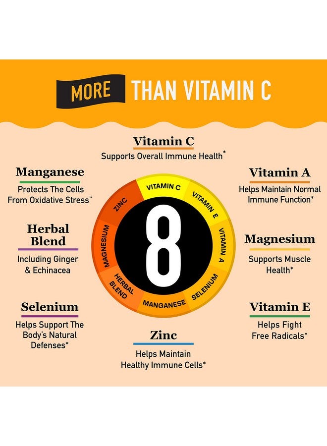 Airborne 1000Mg Vitamin C With Zinc Sugar Free Effervescent Tablets Immune Support Supplement With Powerful Antioxidants Vitamins A C & E 30 Fizzy Drink Tablets Very Berry Flavor - Image 4