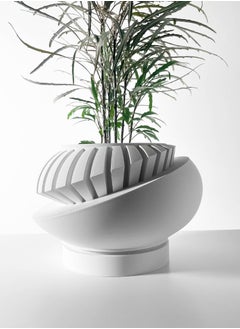 3D Brothers Luxar Planter Pot with Drainage Tray & Stand - Moden Elegance for Your Plants  - Image 1