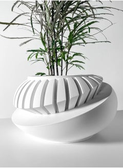 3D Brothers Luxar Planter Pot with Drainage Tray & Stand - Moden Elegance for Your Plants  - Image 3
