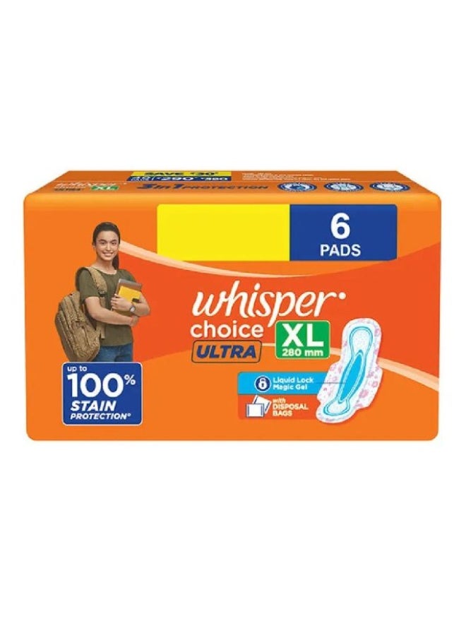 Sanitary Pads, Ultra - 6pads, India