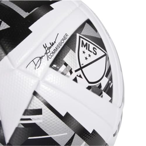 adidas MLS League Soccer Ball, Black/Gold Metallic/White, Small, 5 - Image 3
