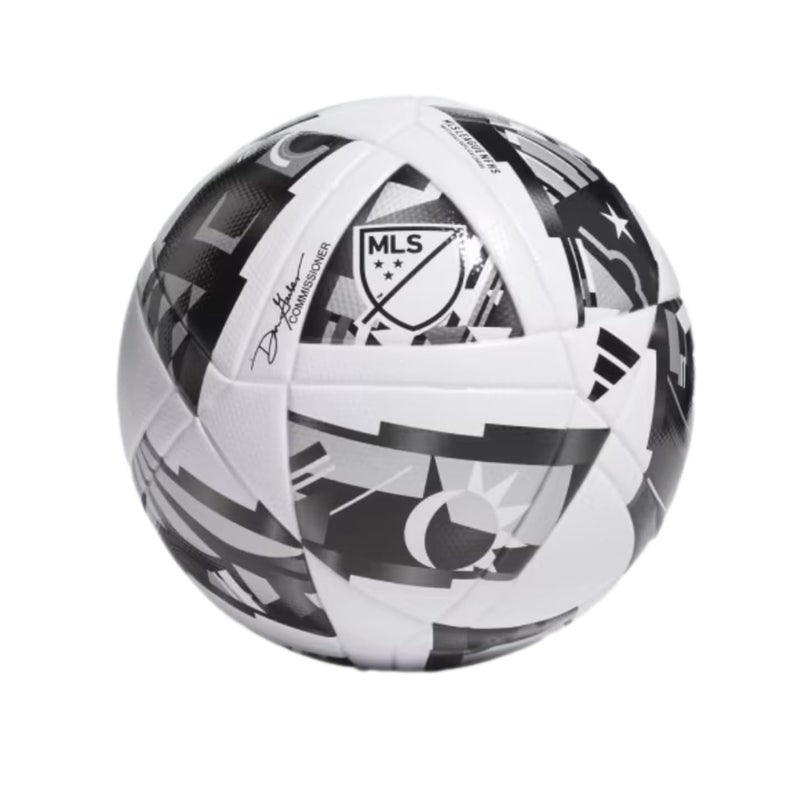 adidas MLS League Soccer Ball, Black/Gold Metallic/White, Small, 5 - Image 5
