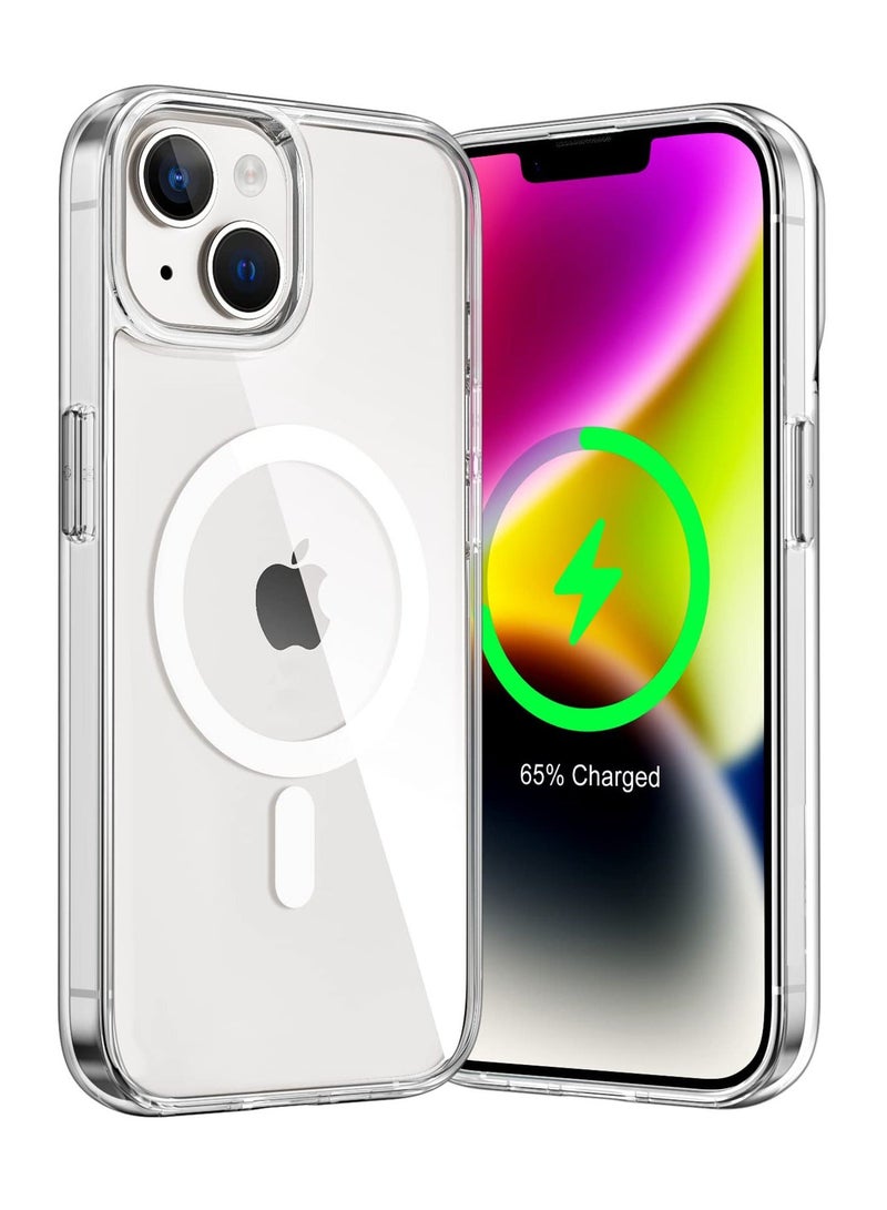 فيسوس iPhone 15 Case مع شحن Magsafe اللاسلكي ، وغطاء مصد للهاتف المقاوم للصدمات ، ومكافحة الخدش والمقاومة الأصفر المتوافقة مع iPhone 15 6.1 بوصة - Image 1