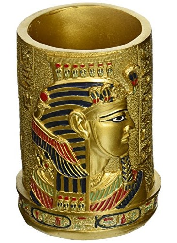 Design Toscano Design Toscano QL1244 Egyptian Pharaoh Pen Vesselfull color 