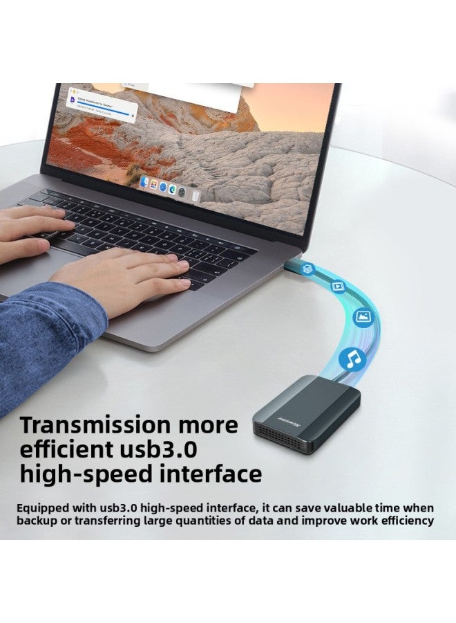 Newman (Newsmy) Xinghan 2TB Mobile Hard Disk USB3.0 Elegant Cyan 2.5 Inch High Speed Stability-Capacity:2TB  - Image 4