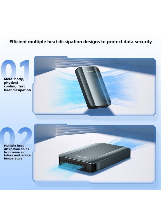 Newman (Newsmy) Xinghan 2TB Mobile Hard Disk USB3.0 Elegant Cyan 2.5 Inch High Speed Stability-Capacity:2TB  - Image 3