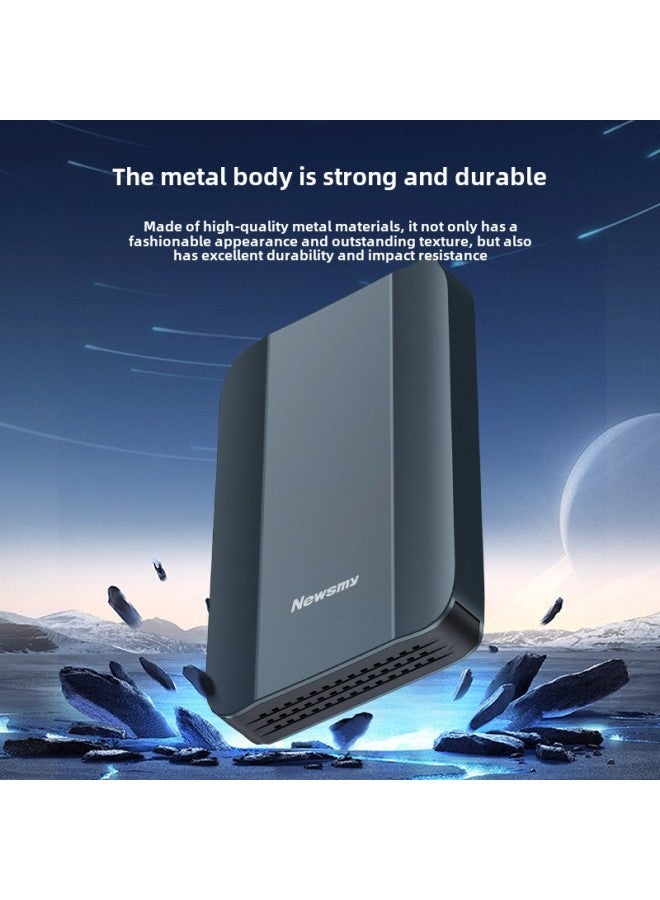 Newman (Newsmy) Xinghan 2TB Mobile Hard Disk USB3.0 Elegant Cyan 2.5 Inch High Speed Stability-Capacity:2TB  - Image 2