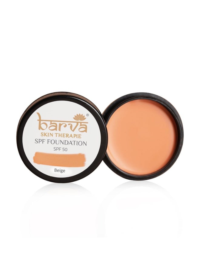 Barva Spf 50, 2 In 1 Cream Full Coverage Semi-Matte Foundation For All Skin Type And Concealer, Perfect For Indian Skin Tones, 9G (Beige) - Image 3