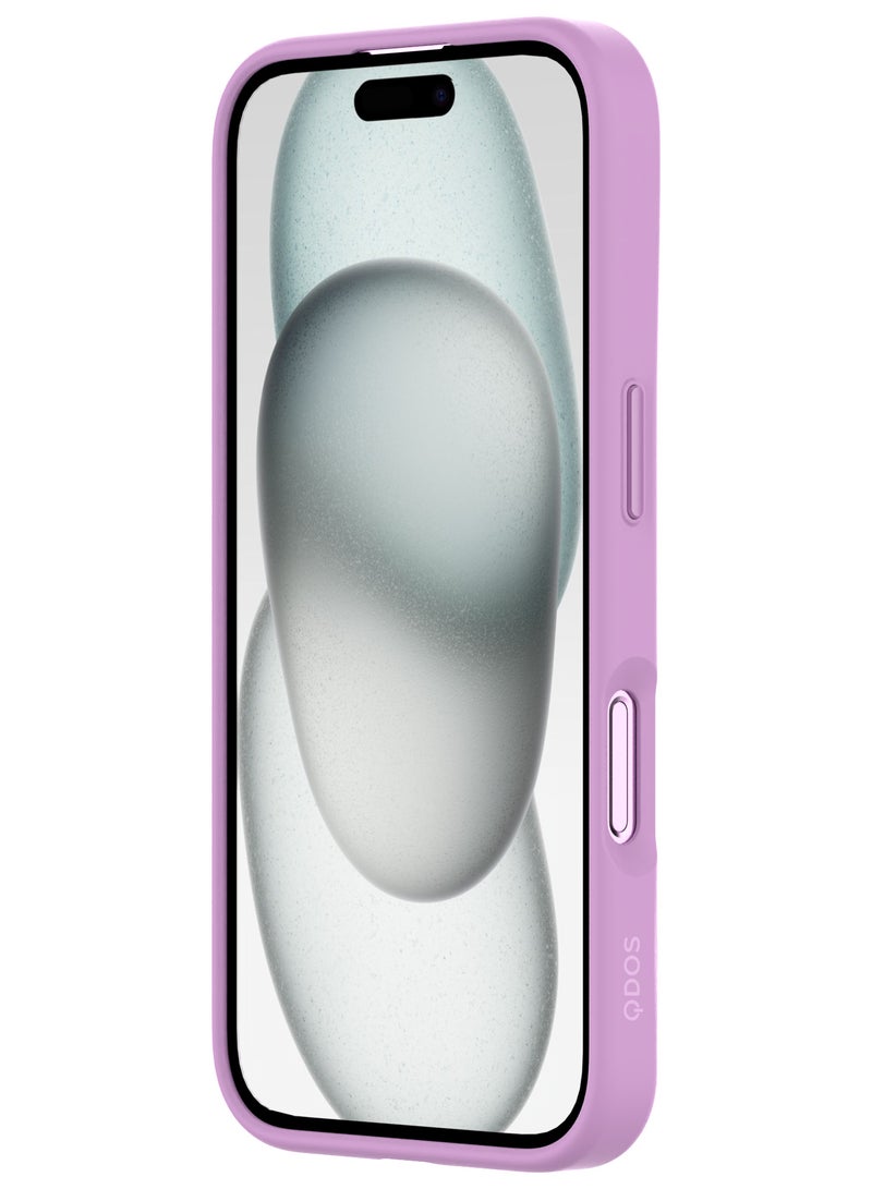كيودوس جراب TOUCH PURE SNAP، مصمم خصيصًا لهاتف iPhone 16، باللون الوردي، يوفر تصميمًا مزدوج المواد فائق النحافة متوافقًا مع MagSafe مع حماية من السقوط من ارتفاع 3 أمتار بدرجة عسكرية، مما يمزج بين الأناقة والعملية - Image 4