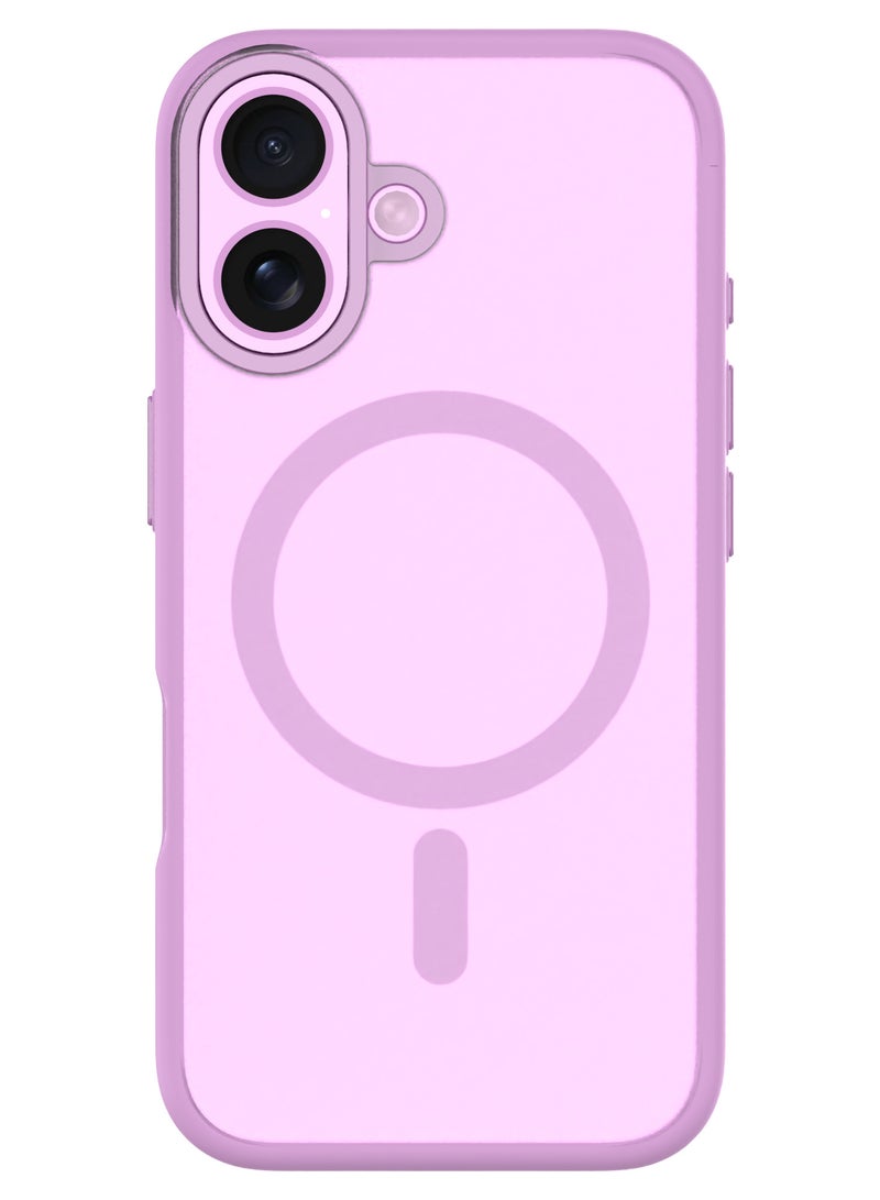 كيودوس جراب TOUCH PURE SNAP، مصمم خصيصًا لهاتف iPhone 16، باللون الوردي، يوفر تصميمًا مزدوج المواد فائق النحافة متوافقًا مع MagSafe مع حماية من السقوط من ارتفاع 3 أمتار بدرجة عسكرية، مما يمزج بين الأناقة والعملية - Image 3