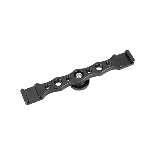 SZRIG Double End Shoe Mount Support Rail with 1/4" & 3/8" Thread Holes for Photo Studio - Image 1