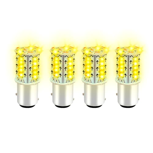 CHRYMUM 4PCS 1157 LED Bulb, Brake Light Bulb, Super Bright LED Backup Reverse Lights, 12V BAY15D 1157 LED Strobe Blinking Brake Lights Replacement for Car Brake Stop Tail Light - Image 1